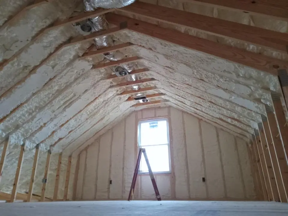 Spray foam roofing application for Crawl Space Insulation project in Mount Pleasant